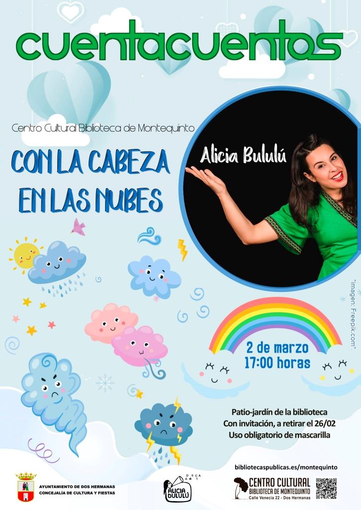 20210302 - Las Bibliotecas Cuentan: "Con la cabeza en las nubes" - Alicia Bululù