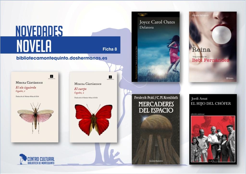 Biblioteca de Montequinto: novedades literarias 2021 - (Novela - Ficha 8)