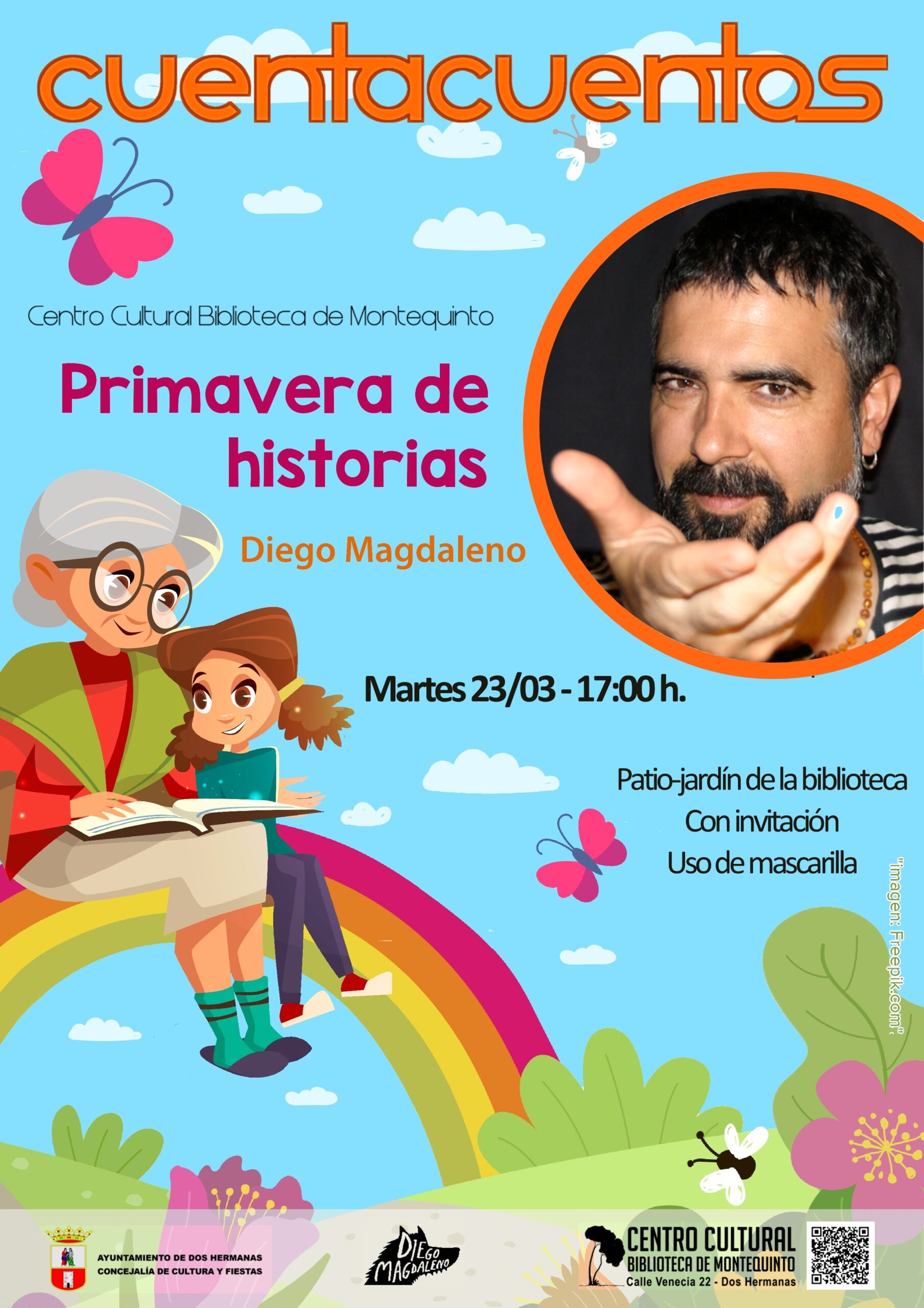 20210323 - Las Bibliotecas Cuentan: "Primavera de historias" - Diego Magdaleno