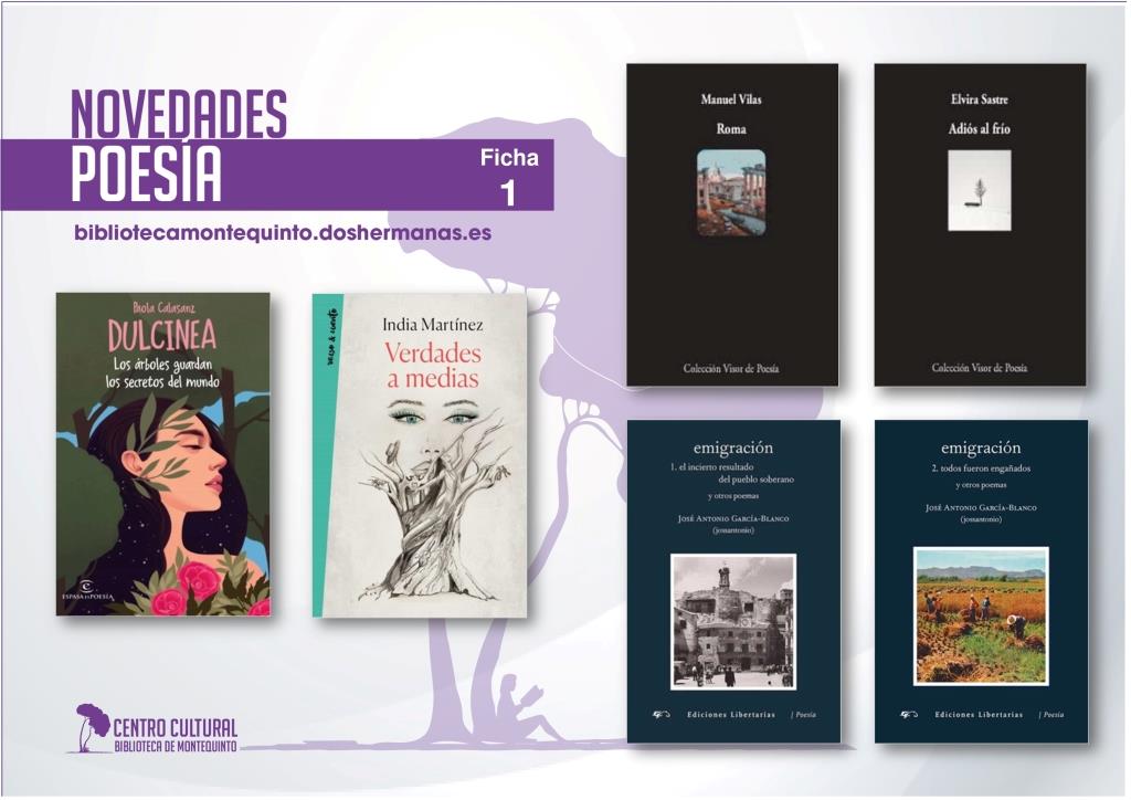 Biblioteca de Montequinto: novedades literarias 2021 - (Poesía - Ficha 1)