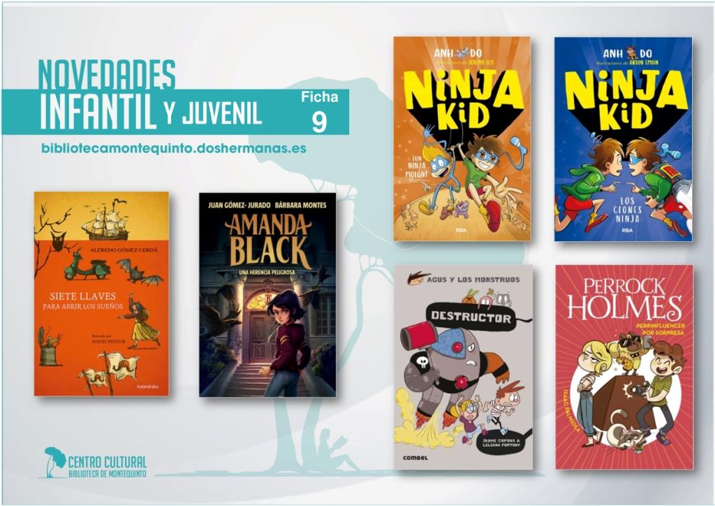 Biblioteca de Montequinto: novedades literarias 2021 - (Infantil - Ficha 9)