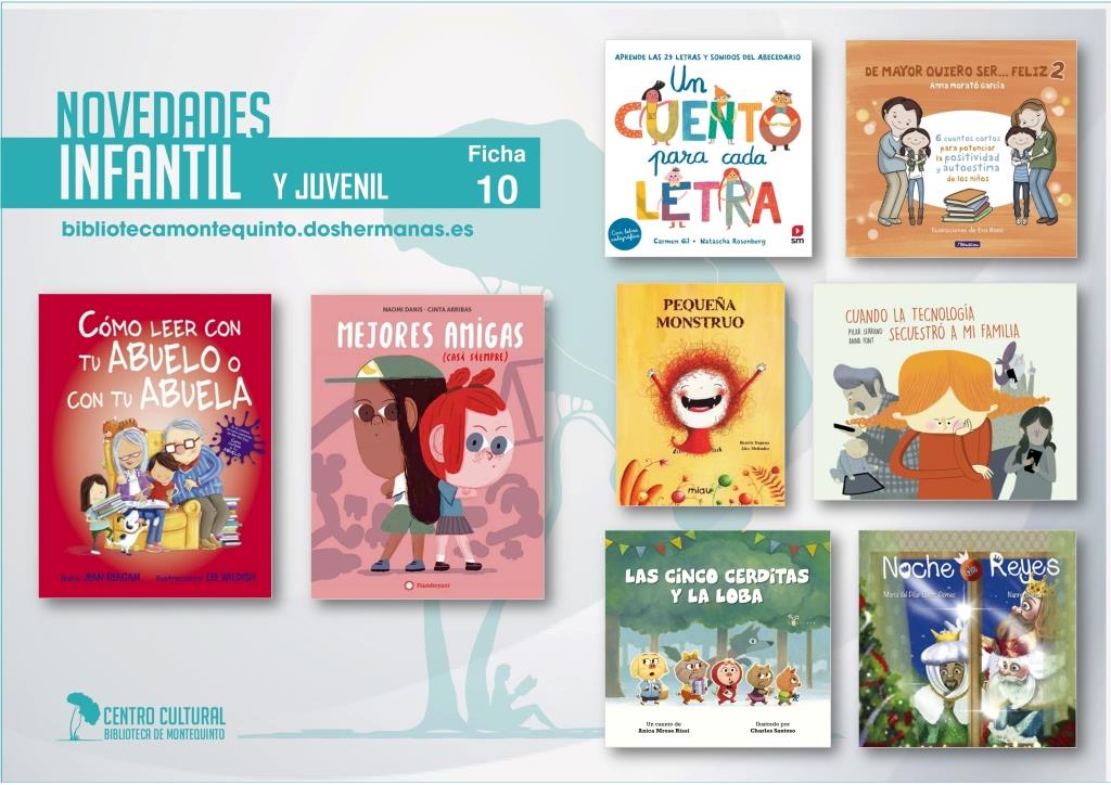 Biblioteca de Montequinto: novedades literarias 2021 - (Infantil-juvenil / Ficha 10)