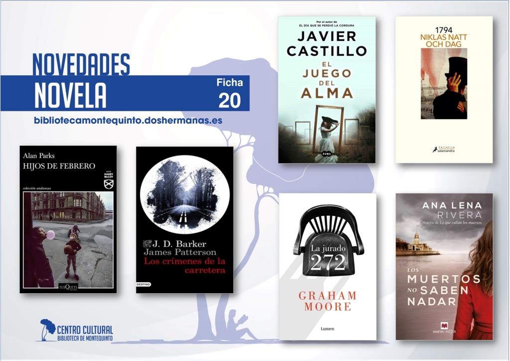 Biblioteca de Montequinto: novedades literarias 2021 - (Novela - Ficha 20)