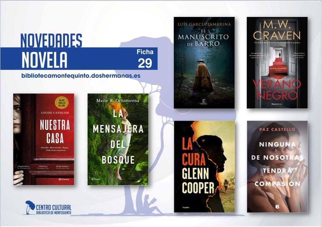 Biblioteca de Montequinto: novedades literarias 2021 - (Novela - Ficha 29)