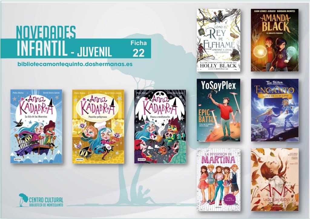 Biblioteca de Montequinto: novedades literarias 2021 - (Infantil-juvenil / Ficha 22)