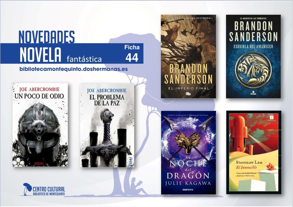 Biblioteca de Montequinto: novedades literarias 2021 - (Novela - Ficha 44)