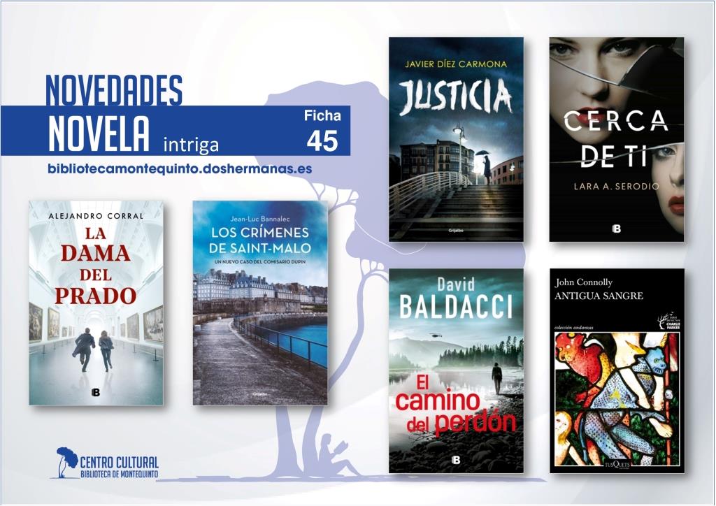 Biblioteca de Montequinto: novedades literarias 2021 - (Novela - Ficha 45)