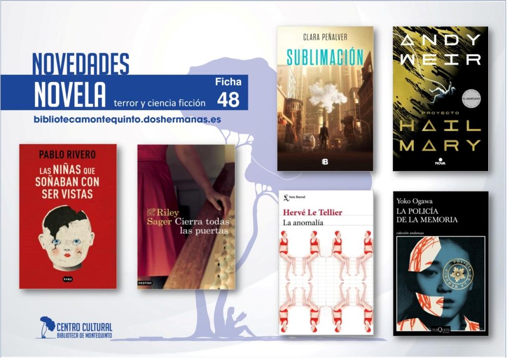 Biblioteca de Montequinto: novedades literarias 2021 - (Novela - Ficha 48)