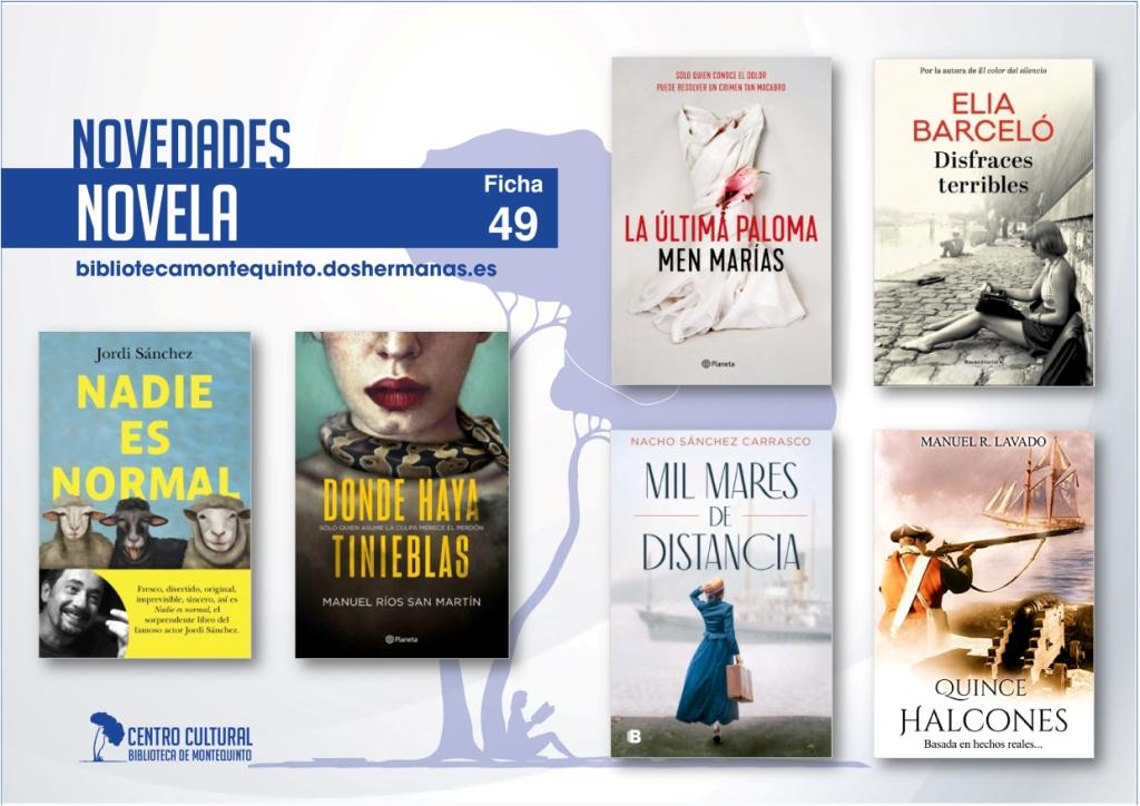 Biblioteca de Montequinto: novedades literarias 2021 - (Novela - Ficha 49)