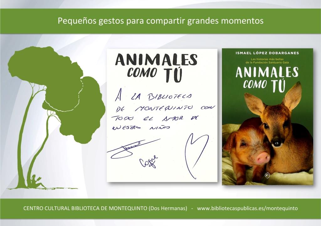 Donaciones y dedicatorias: "Animales como tú" - Ismael López Dobarganes