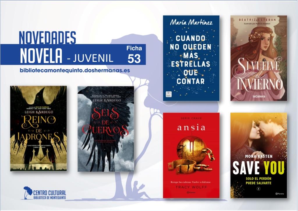 Biblioteca de Montequinto: novedades literarias 2021 - (Novela - Ficha 53)