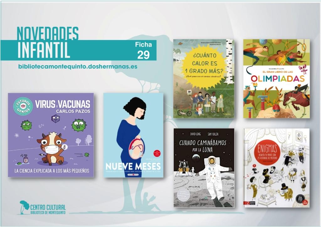 Biblioteca de Montequinto: novedades literarias 2021 - (Infantil-juvenil / Ficha 29)