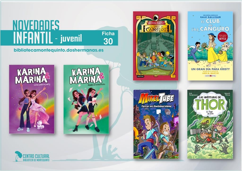 Biblioteca de Montequinto: novedades literarias 2021 - (Infantil-juvenil / Ficha 30)