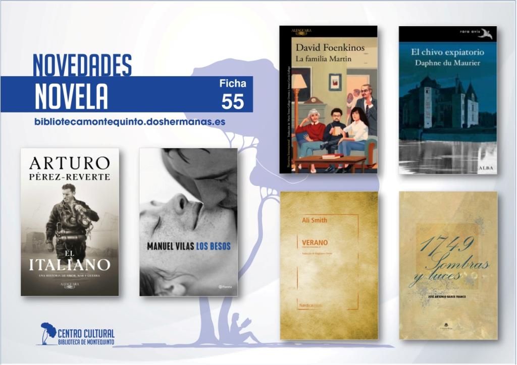 Biblioteca de Montequinto: novedades literarias 2021 - (Novela - Ficha 55)