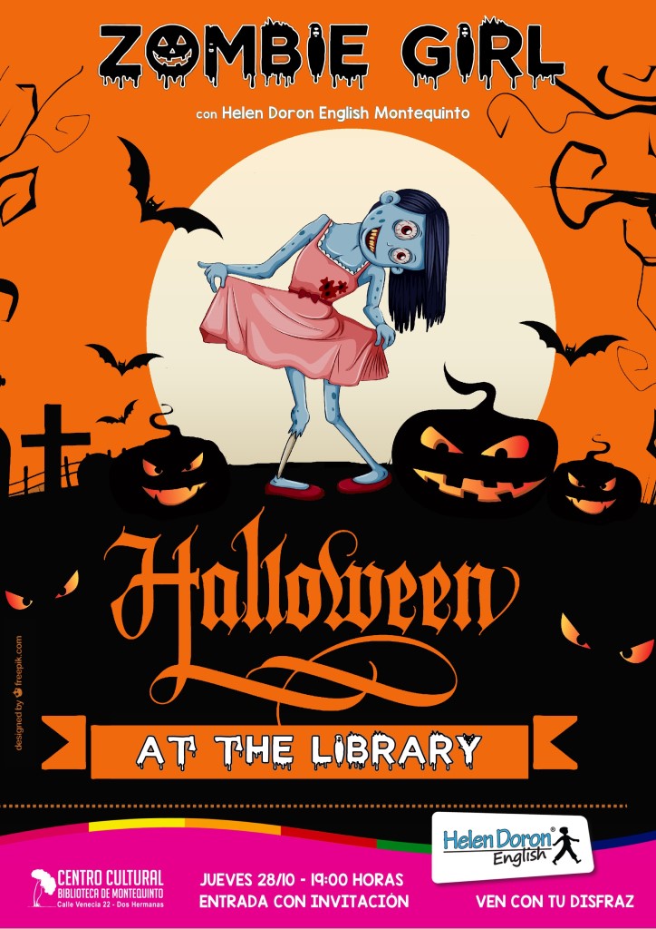 20211026 - Halloween at the Library presenta "Zombie Girl", storytelling con Helen Doron English Montequinto