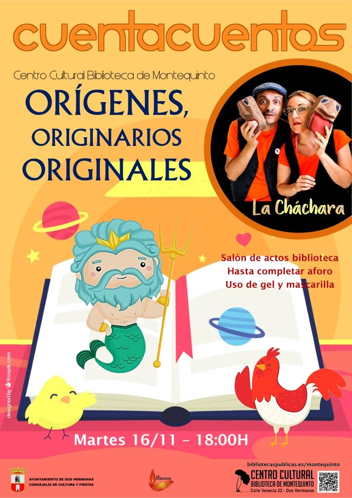 20211116 - Las Bibliotecas Cuentan: "Orígenes, originarios, originales" - La Cháchara