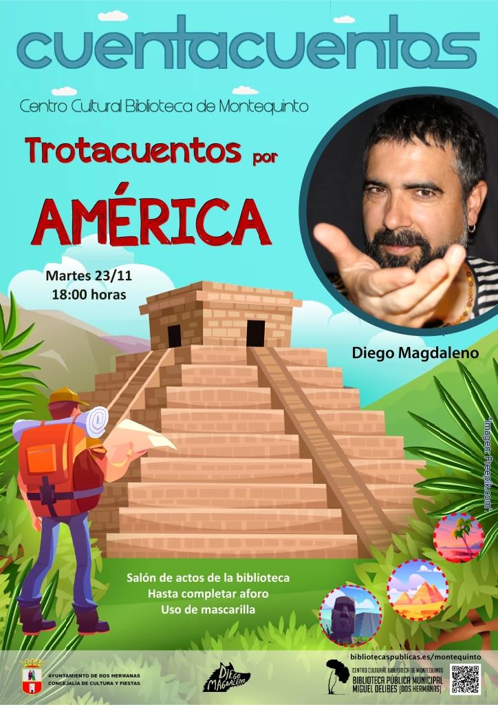 20211123 - Las Bibliotecas Cuentan: "Trotacuentos por América" - Diego Magdaleno