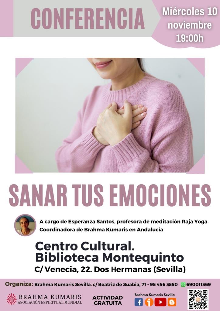 20211110 - Conferencia pública: "Sanar tus emociones" - Esperanza Santos, profesora de meditación Raja Yoga