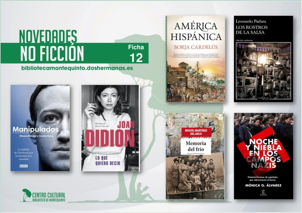 Biblioteca de Montequinto: novedades literarias 2021 - (No ficción - Ficha 12)