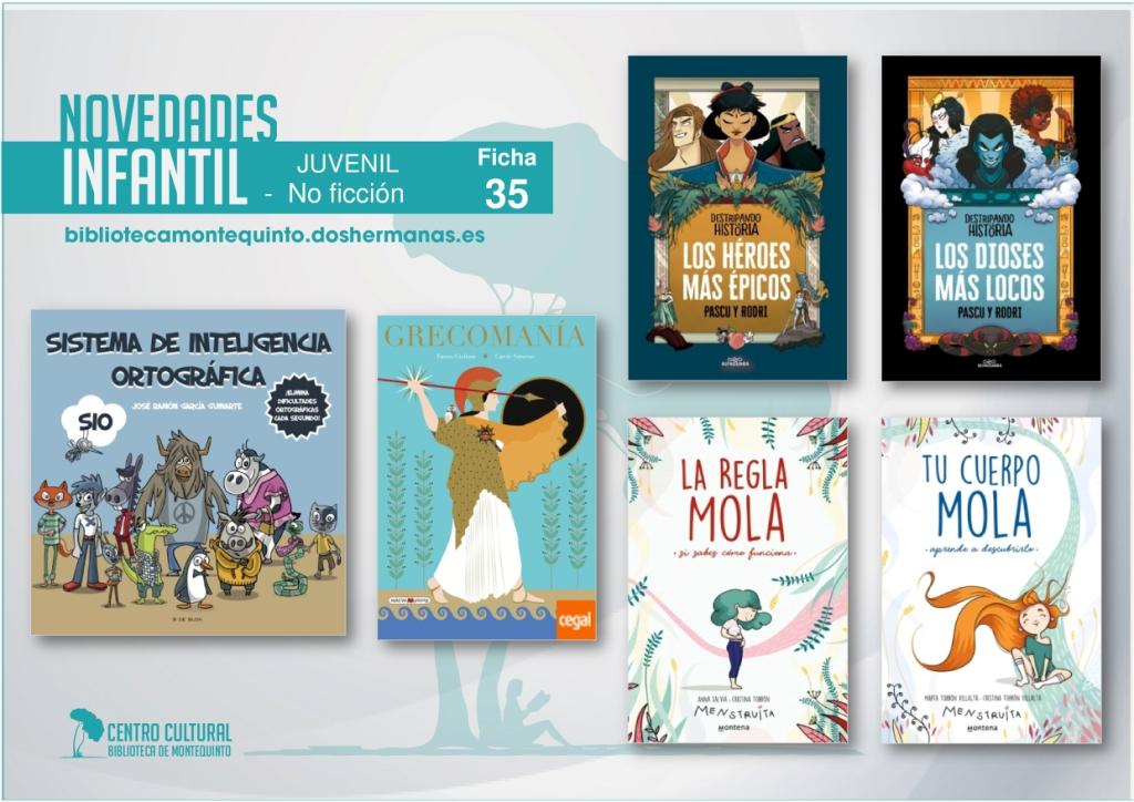 Biblioteca de Montequinto: novedades literarias 2021 - (Infantil-juvenil / Ficha 35)