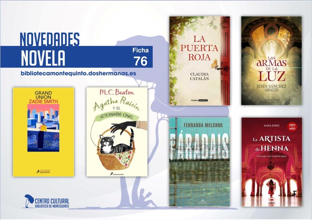 Biblioteca de Montequinto: novedades literarias (Novela - Ficha 76)