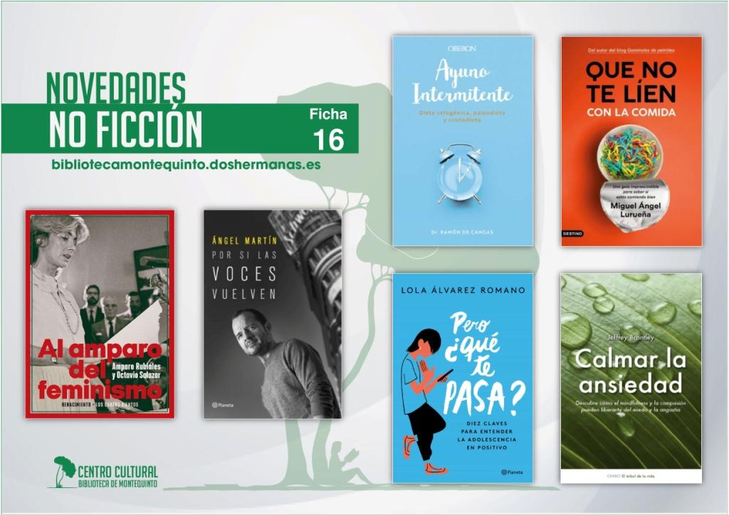 Biblioteca de Montequinto: novedades literarias - (No ficción - Ficha 16)