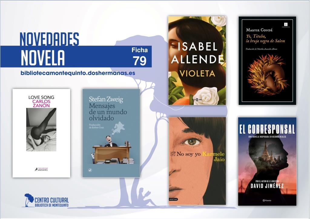 Biblioteca de Montequinto: novedades literarias (Novela - Ficha 79)
