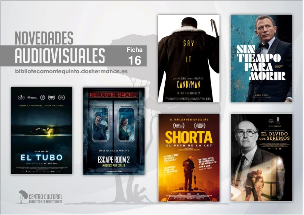 Biblioteca de Montequinto: ¡Novedades... de película! - (Audiovisuales - Ficha 16)