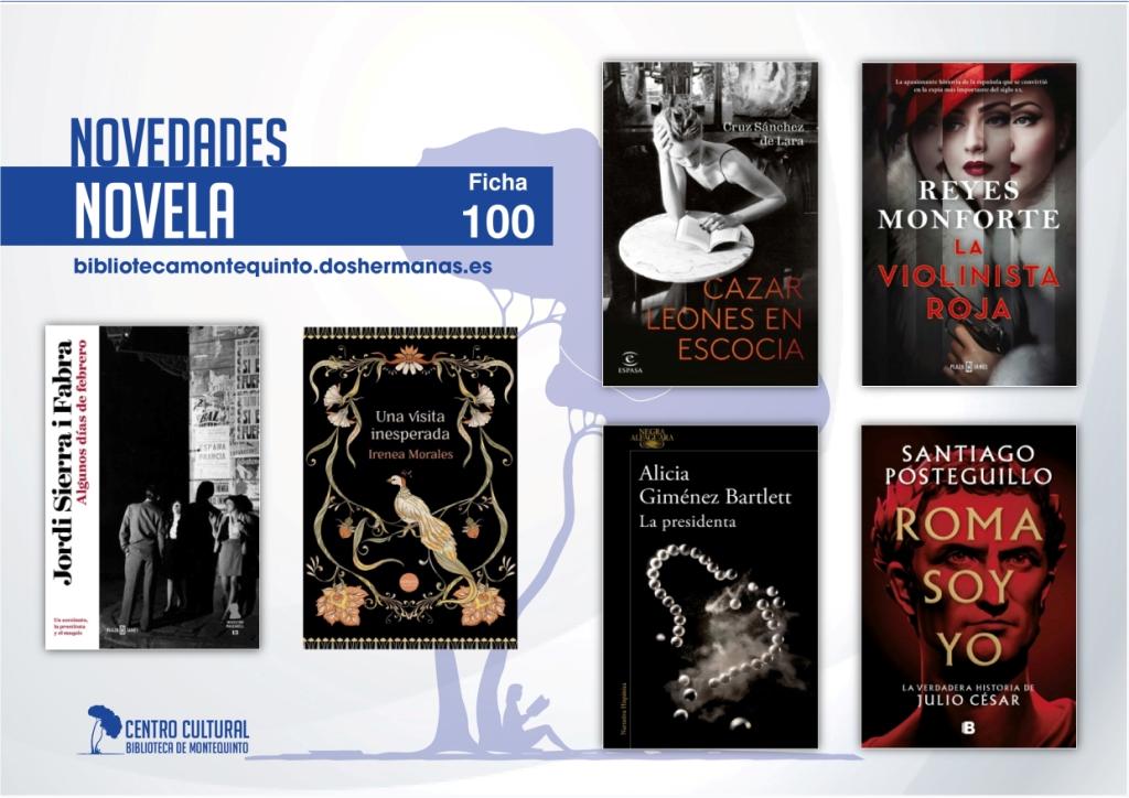 Biblioteca de Montequinto: novedades literarias (Novela - Ficha 100)