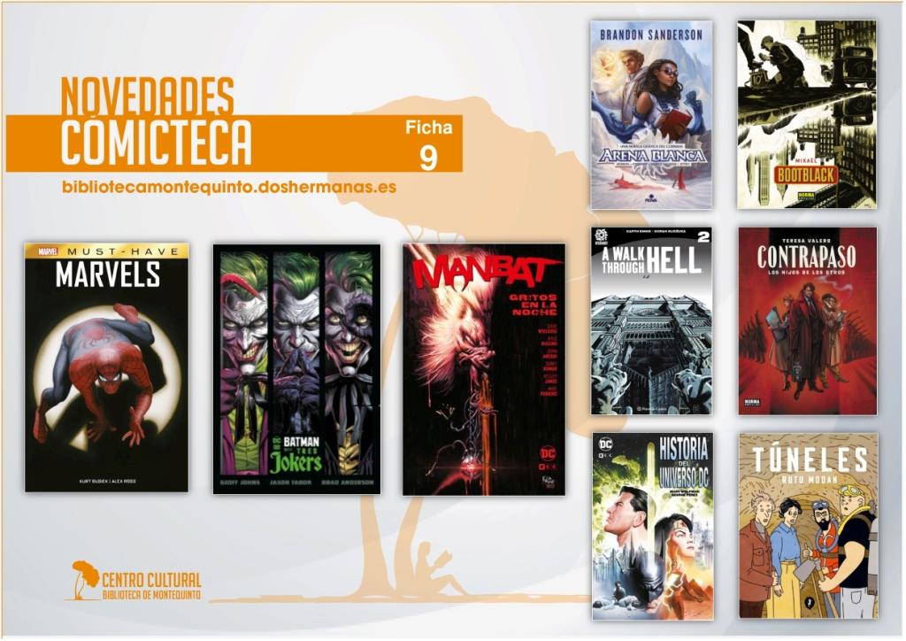 Biblioteca de Montequinto: novedades literarias - COMICTECA (Ficha 9)