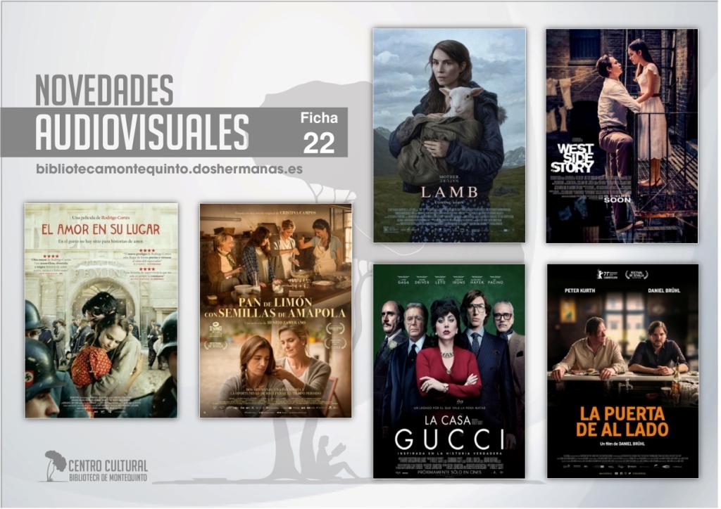 Biblioteca de Montequinto: ¡Novedades... de película! - (Audiovisuales - Ficha 22)