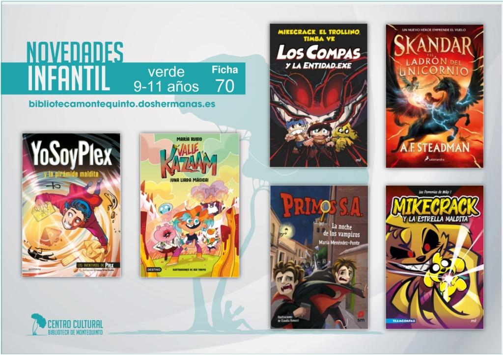 Biblioteca de Montequinto: novedades literarias - (Infantil-juvenil / Ficha 70)