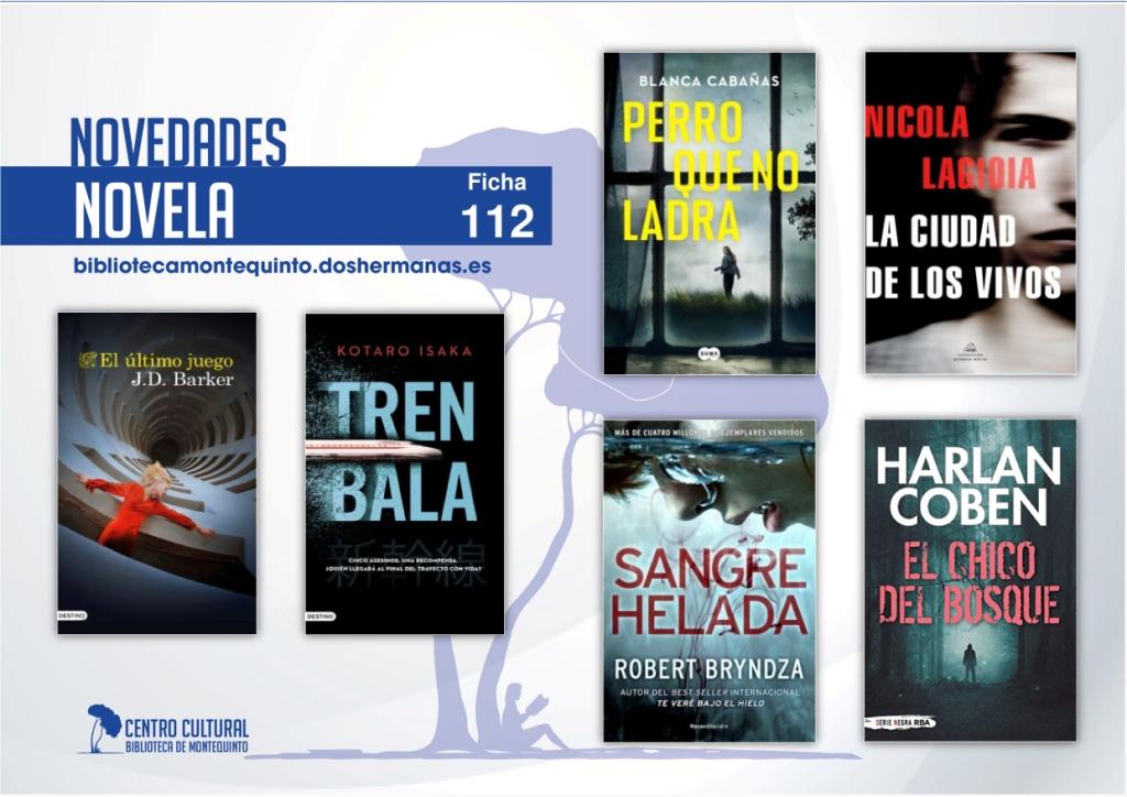 Biblioteca de Montequinto: novedades literarias (Novela - Ficha 112)