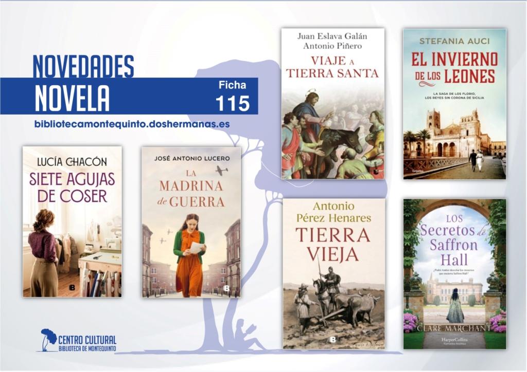 Biblioteca de Montequinto: novedades literarias (Novela - Ficha 115)