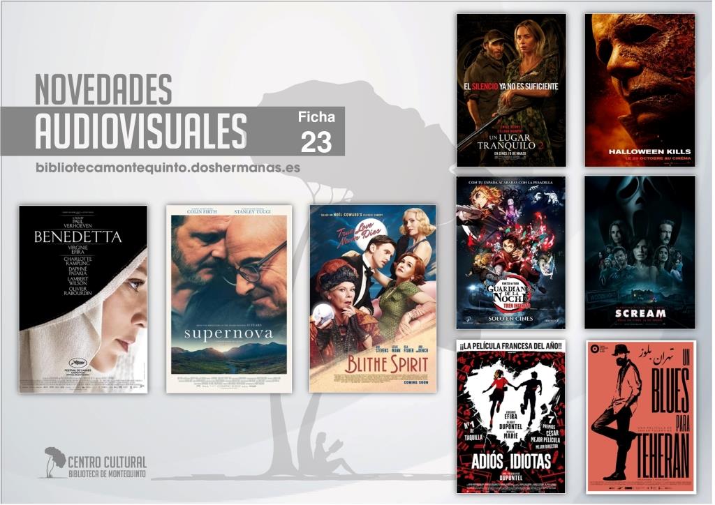 Biblioteca de Montequinto: ¡Novedades... de película! - (Audiovisuales - Ficha 23)