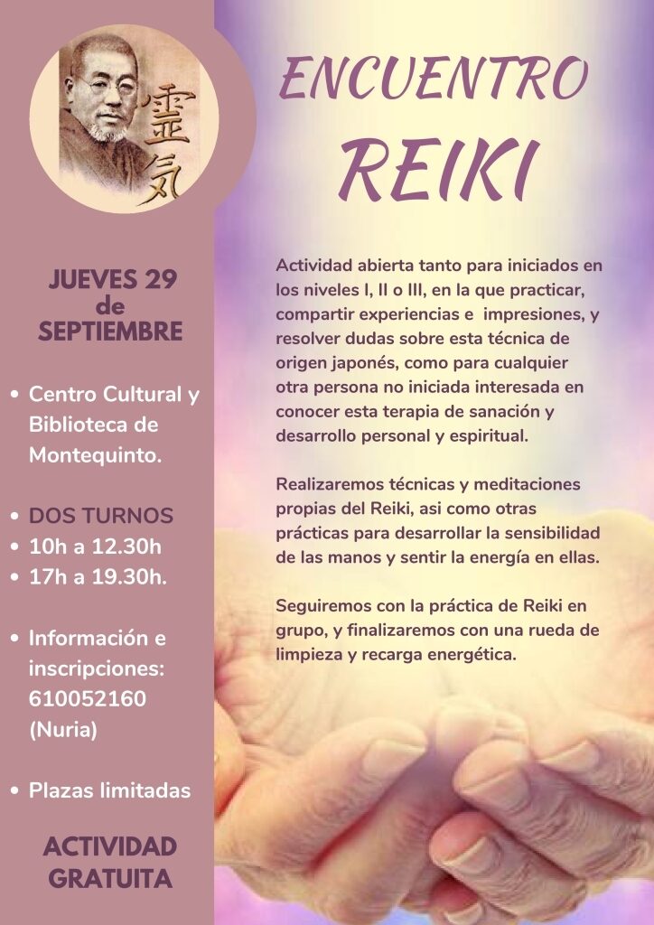 20220929 - Encuentro Reiki: terapia de sanación y desarrollo personal y espiritual