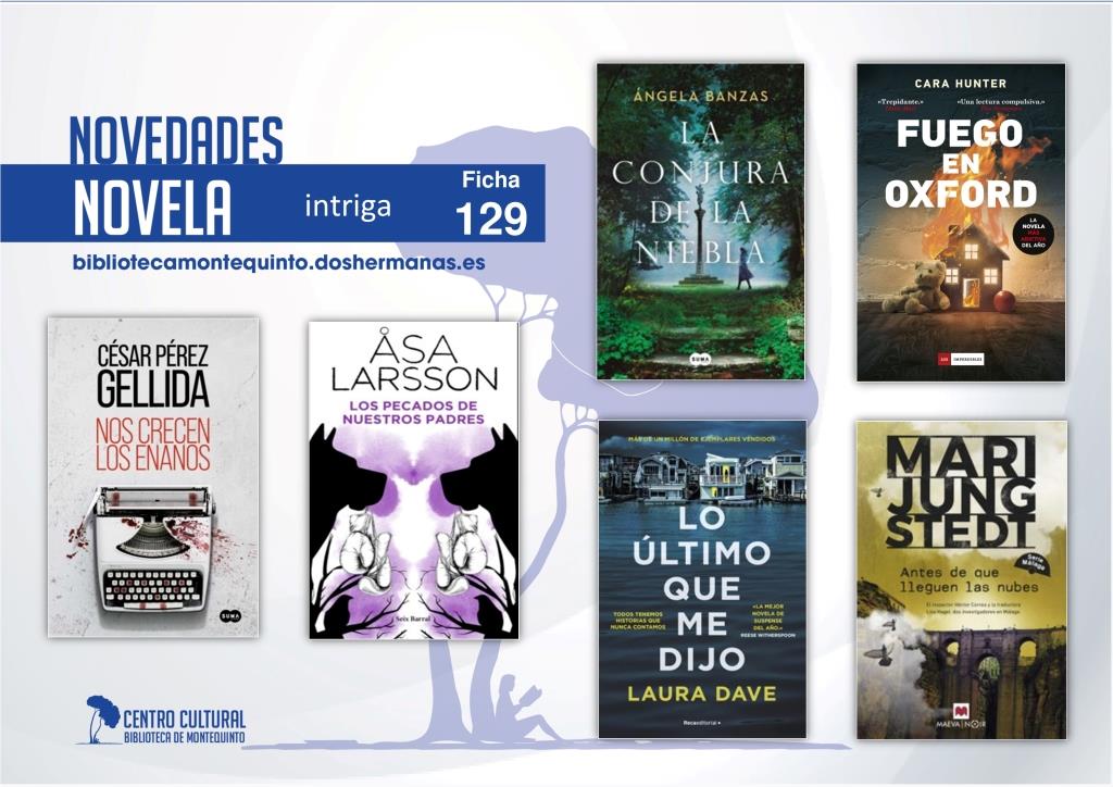 Biblioteca de Montequinto: novedades literarias (Novela - Ficha 129)