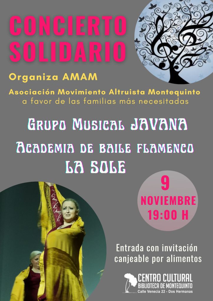 20221109 - Concierto solidario: Grupo Musical 'Javana' y Academia de Baile Flamenco 'La Sole' - AMAM