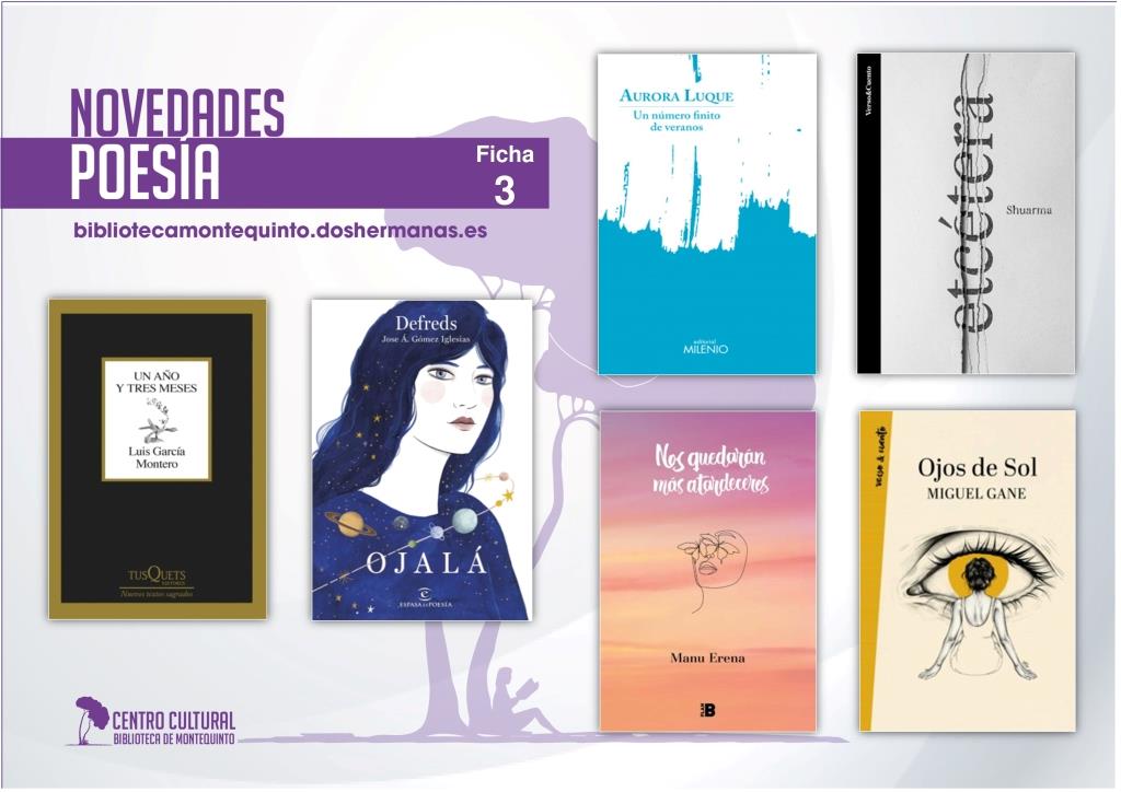 Biblioteca de Montequinto: novedades literarias - (Poesía - Ficha 3)