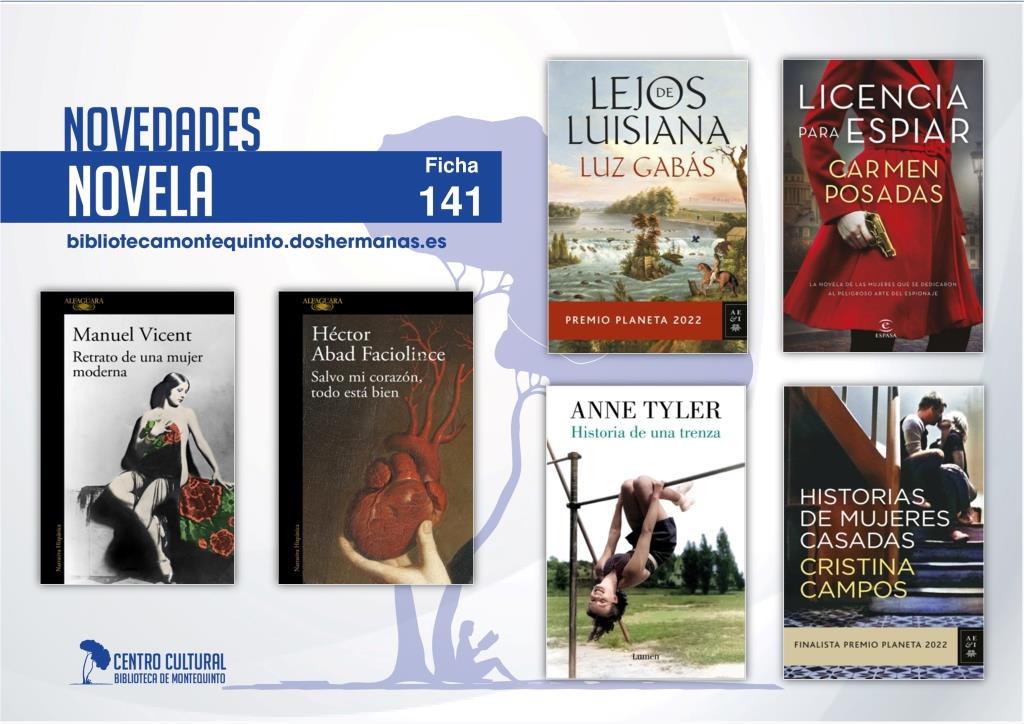 Biblioteca de Montequinto: novedades literarias (Novela - Ficha 141)