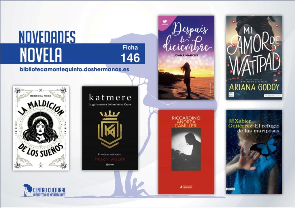 Biblioteca de Montequinto: novedades literarias (Novela - Ficha 146)