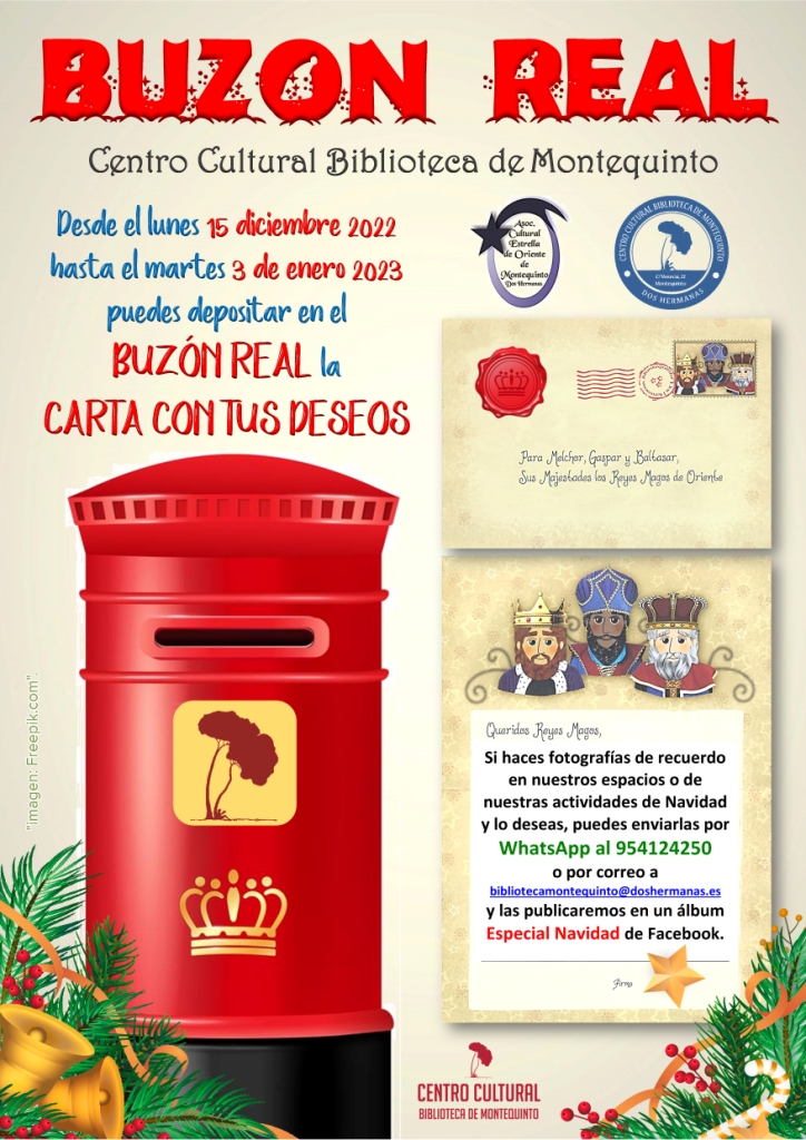 20221215 - Navidad en Montequinto: "Buzón Real en la Biblioteca" para las cartas a los Reyes Magos