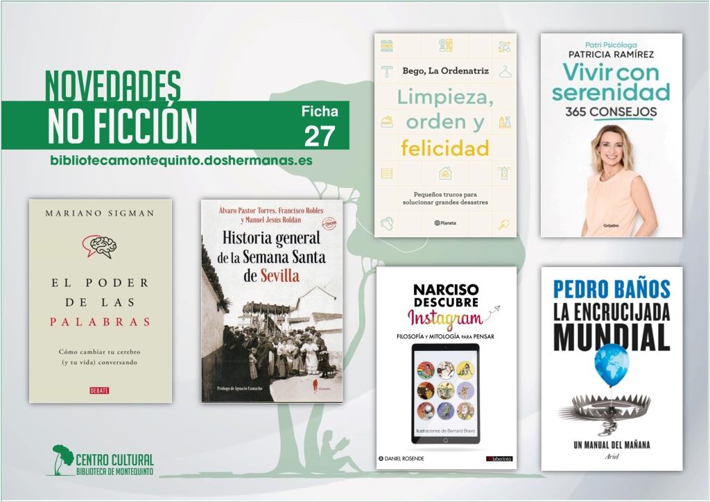 Biblioteca de Montequinto: novedades literarias - (No ficción - Ficha 27)