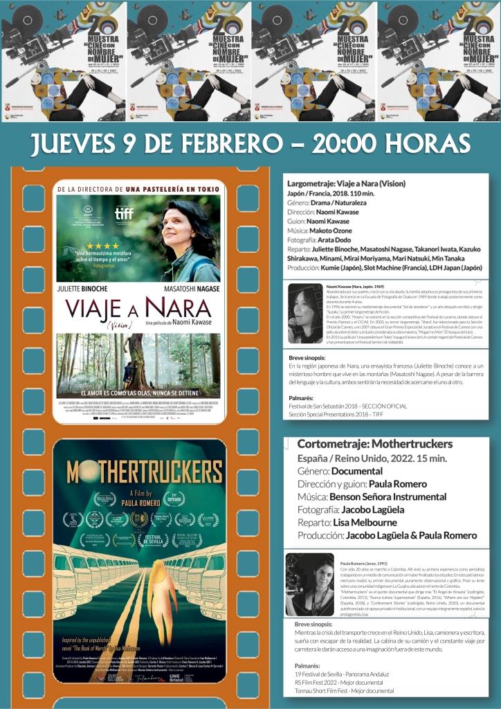 20230209 - 20 Muestra de Cine con Nombre de Mujer - Proyecciones en la Biblioteca de Montequinto