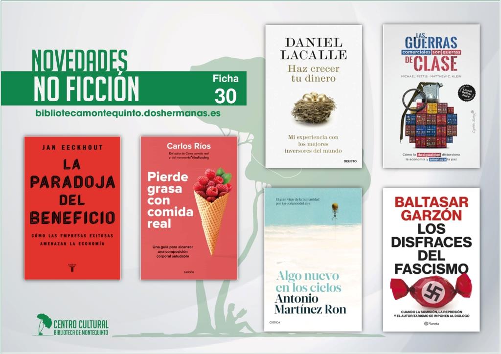 Biblioteca de Montequinto: novedades literarias - (No ficción - Ficha 30)