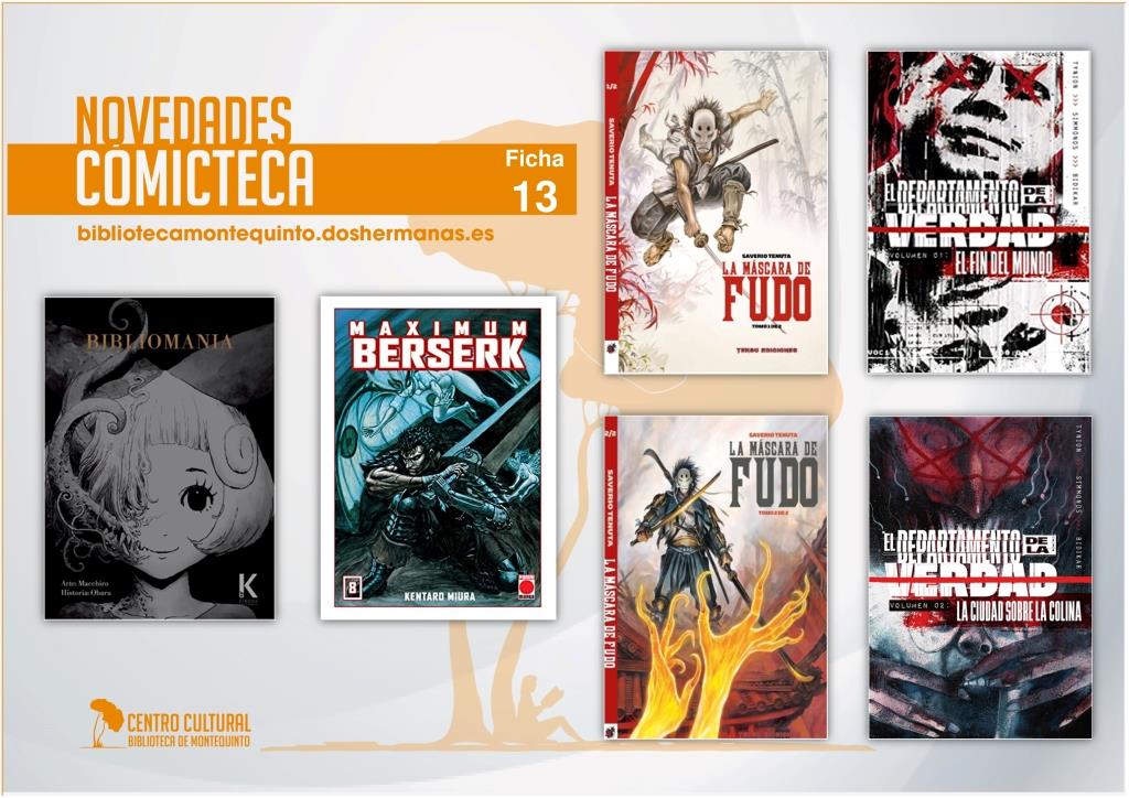 Biblioteca de Montequinto: novedades literarias - Comicteca (Ficha 13)