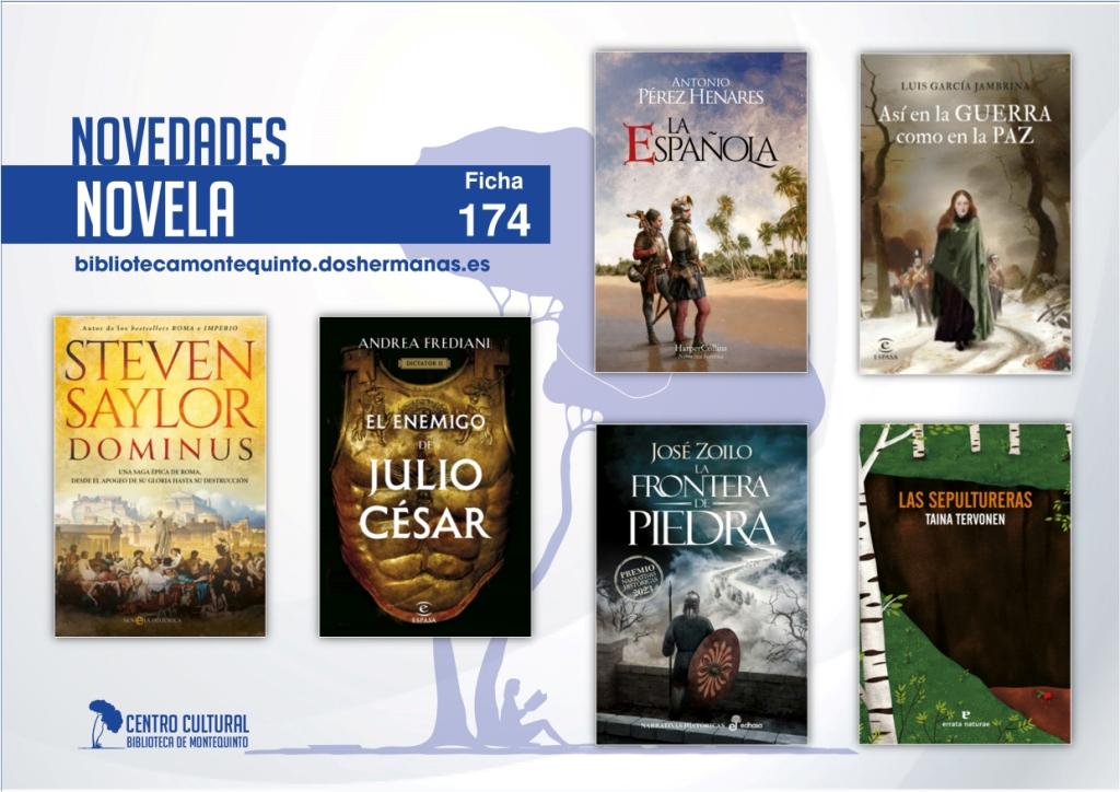 Biblioteca de Montequinto: novedades literarias (Novela - Ficha 174)