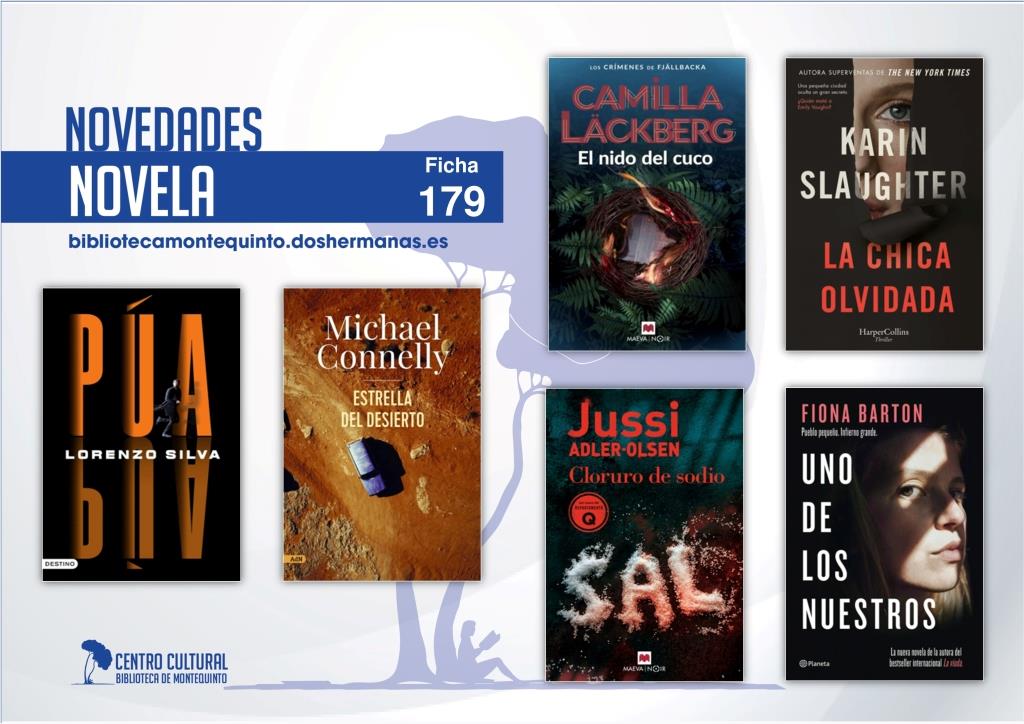 Biblioteca de Montequinto: novedades literarias (Novela - Ficha 179)