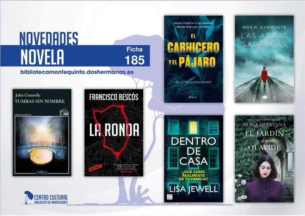 Biblioteca de Montequinto: novedades literarias (Novela - Ficha 185)