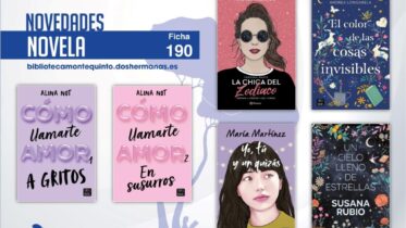 Biblioteca de Montequinto: novedades literarias (Novela - Ficha 190)